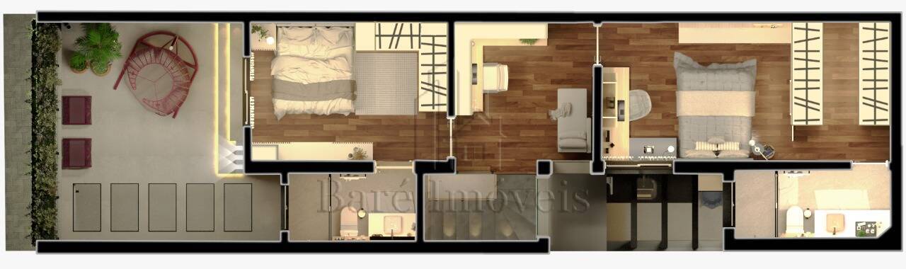 Sobrado, 2 quartos, 84 m² - Foto 2